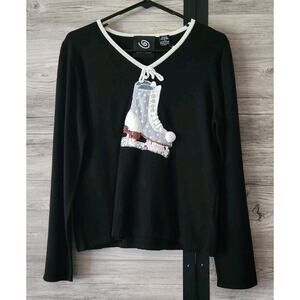 Michael Simon Ice Skating Sweater Women’s Size Small NWOT